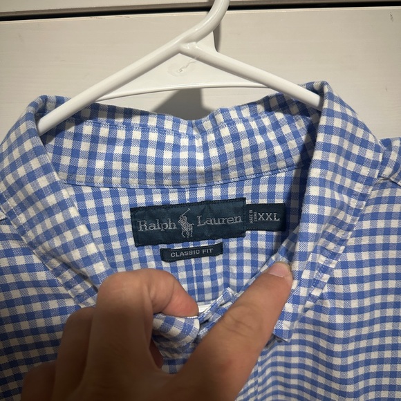 Men’s Gingham Ralph Lauren Button Down - Picture 3 of 3